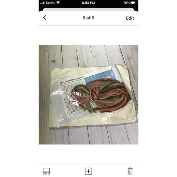Sentimental Still Life Vintage Needlecraft Kit by The Creative Circle - SEALED - Picture 6 of 6
